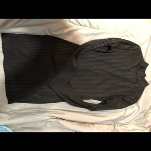 Boohoo all black dress